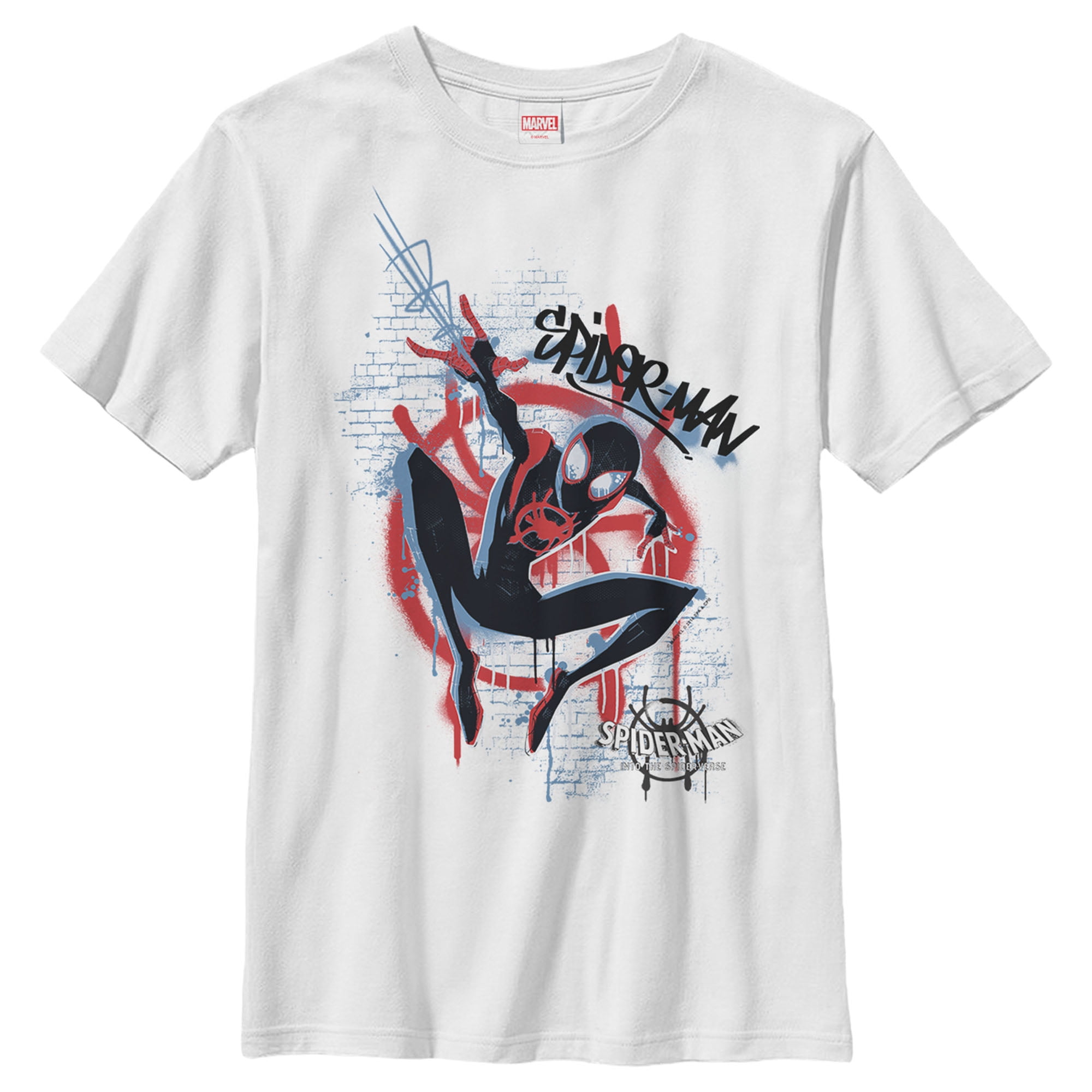 Boy's Marvel Spider-Man: Into the Spider-Verse Graffiti Graphic Tee