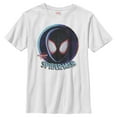 thumbnail image 1 of Boy's Marvel Spider-Man: Into the Spider-Verse Mask  Graphic Tee White Small, 1 of 4