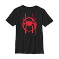 thumbnail image 1 of Boy's Marvel Spider-Man: Into the Spider-Verse Symbol  Graphic Tee Black Large, 1 of 5