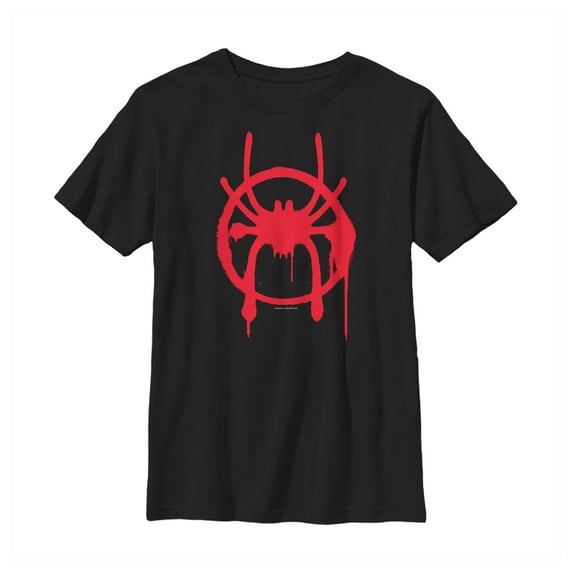 Boy's Marvel Spider-Man: Into the Spider-Verse Symbol Graphic Tee Black X Large