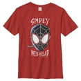 thumbnail image 1 of Boy's Marvel Spider-Man: Into the Spider-Verse Web Head Graphic Tee Red X Large, 1 of 4