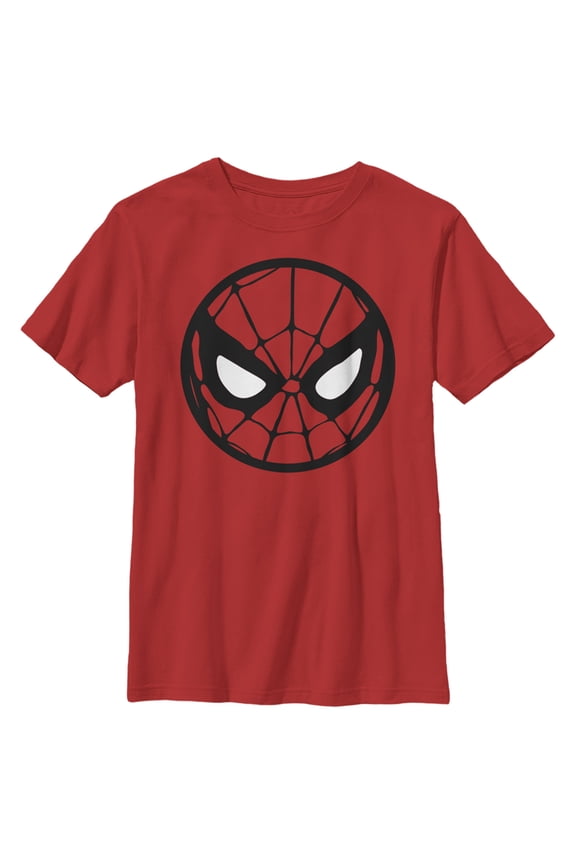 Boy's Marvel Spider-Man Large Icon Graphic Tee Red Large