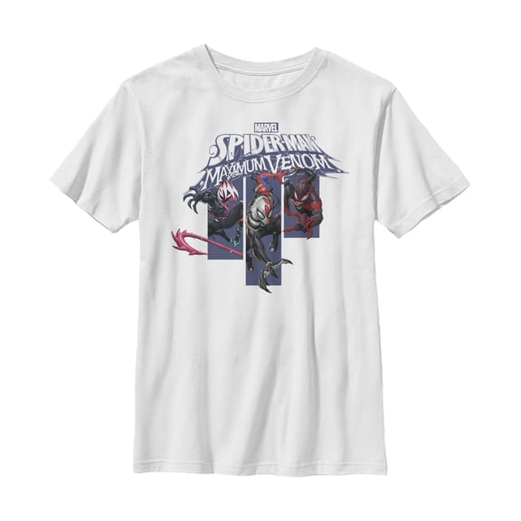 Boy's Marvel Spider-Man Maximum Venom Graphic Tee White X Large