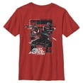 thumbnail image 1 of Boy's Marvel Spider-Man: Miles Morales Glitch Frame Graphic Tee Red Medium, 1 of 3