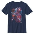 thumbnail image 1 of Boy's Marvel Spider-Man: Miles Morales Retro Hero Graphic Tee Navy Blue X Large, 1 of 3