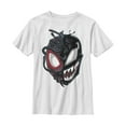 thumbnail image 1 of Boy's Marvel Spider-Man Miles Venom Mask  Graphic Tee White X Large, 1 of 4