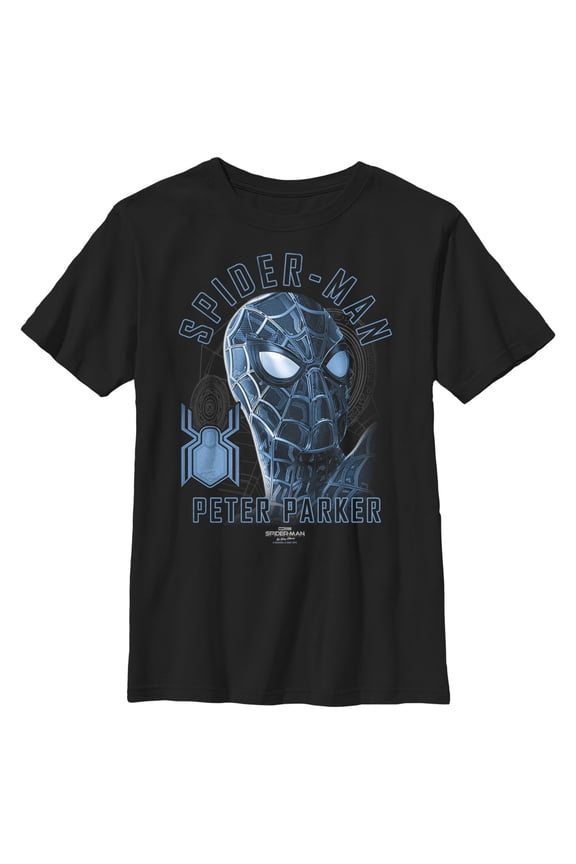 Boy's Marvel Spider-Man: No Way Home Blue Suit Graphic Tee Black Large