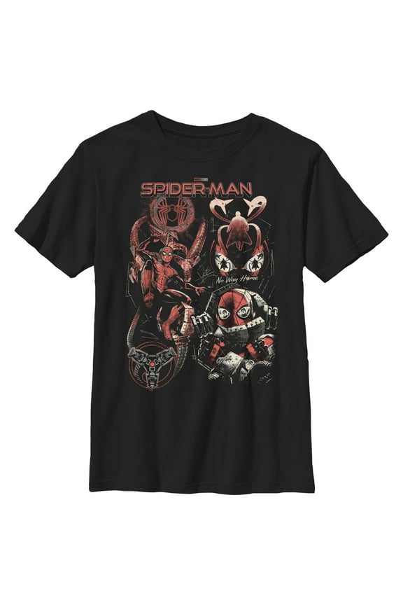 Boy's Marvel Spider-Man: No Way Home Evil Doc Ock Grip Graphic Tee Black Small
