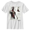 thumbnail image 1 of Boy's Marvel Spider-Man: No Way Home Integrated Suit Sketch  Graphic Tee White X Small, 1 of 4