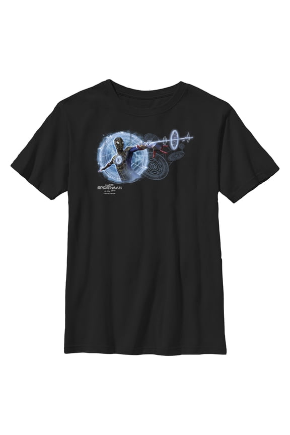 Boy's Marvel Spider-Man: No Way Home Magic Web Graphic Tee Black Large
