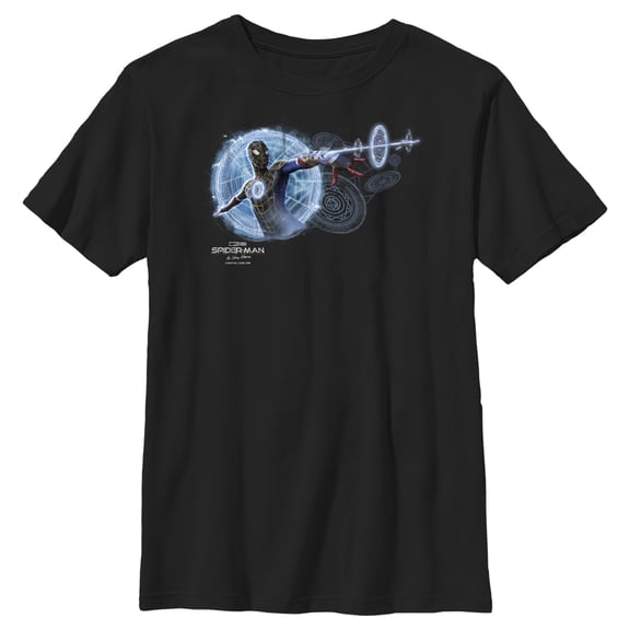 Boy's Marvel Spider-Man: No Way Home Magic Web Graphic Tee Black Large