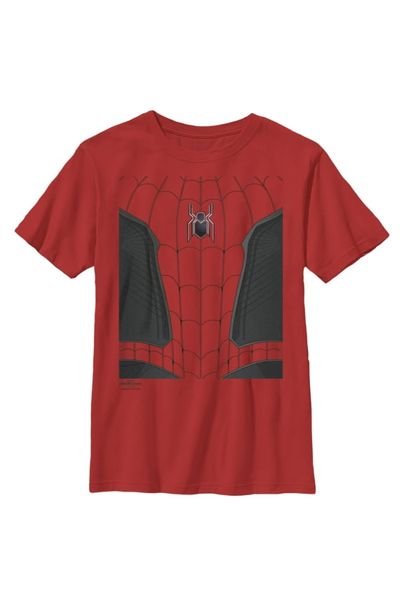 Boy's Marvel Spider-Man: No Way Home New Suit Graphic Tee Red Small