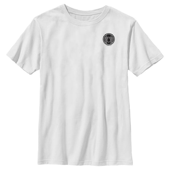 Boy's Marvel Spider-Man: No Way Home Spider Pocket Logo  Graphic Tee White X Large