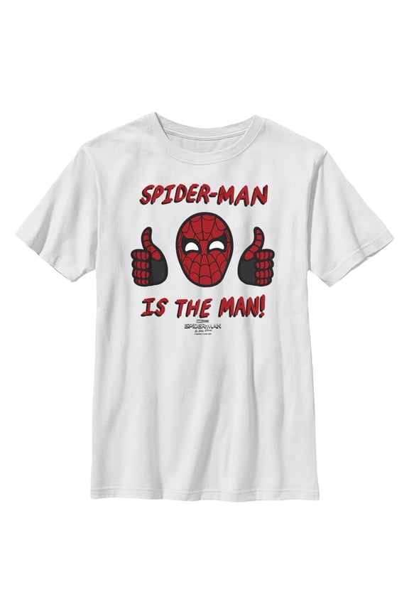 Boy's Marvel Spider-Man: No Way Home The Man Graphic Tee White Large