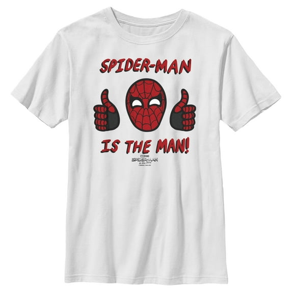 Boy's Marvel Spider-Man: No Way Home The Man Graphic Tee White Small