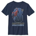 thumbnail image 1 of Boy's Marvel Spider-Man Swinging 3rd Birthday  Graphic T-Shirt, 1 of 4