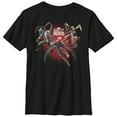 thumbnail image 1 of Boy's Marvel Spider-Man Unlimited Characters Graphic Tee Black Medium, 1 of 4