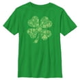 thumbnail image 1 of Boys' Marvel St. Patrick's Day Avenger Icons Clover Collage Graphic Tee Kelly Green Large, 1 of 4
