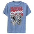 thumbnail image 1 of Boy's Marvel Super Avengers Comic  Performance Graphic Tee Royal Blue Heather Medium, 1 of 4