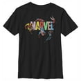 thumbnail image 1 of Boy's Marvel Superheroes of Earth  Graphic Tee Black Small, 1 of 5