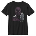 thumbnail image 1 of Boy's Marvel The Falcon and the Winter Soldier Mask of Baron Zemo  Graphic Tee Black X Small, 1 of 5