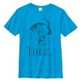 thumbnail image 1 of Boy's Marvel Thor Circle Logo  Graphic Tee Turquoise X Large, 1 of 3