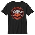 thumbnail image 1 of Boy's Marvel: Thor: Love and Thunder New Asgard Hammers  Graphic Tee Black X Small, 1 of 5