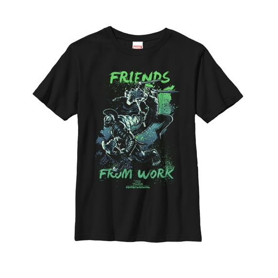 Boy's Marvel Thor: Ragnarok Work Friends Graphic Tee Black X Large