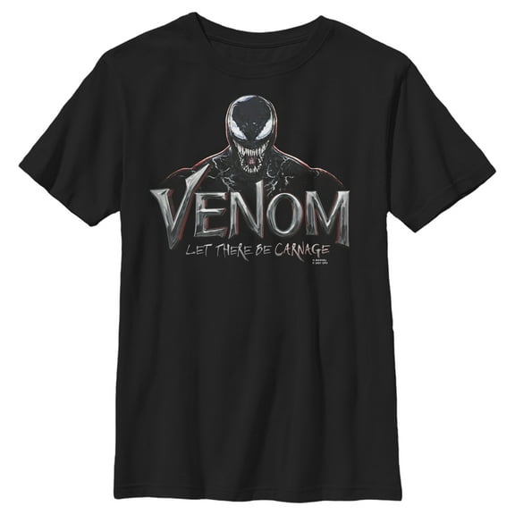 Boy's Marvel Venom: Let There be Carnage Mischievous Graphic Tee Black Medium