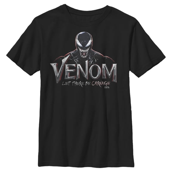 Boy's Marvel Venom: Let There be Carnage Mischievous Graphic Tee Black Small
