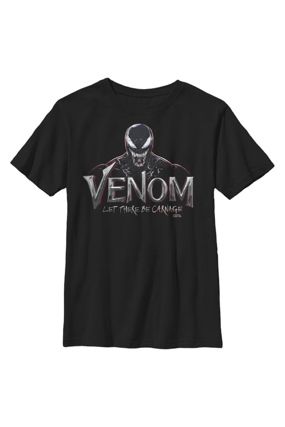 Boy's Marvel Venom: Let There be Carnage Mischievous Graphic Tee Black Small