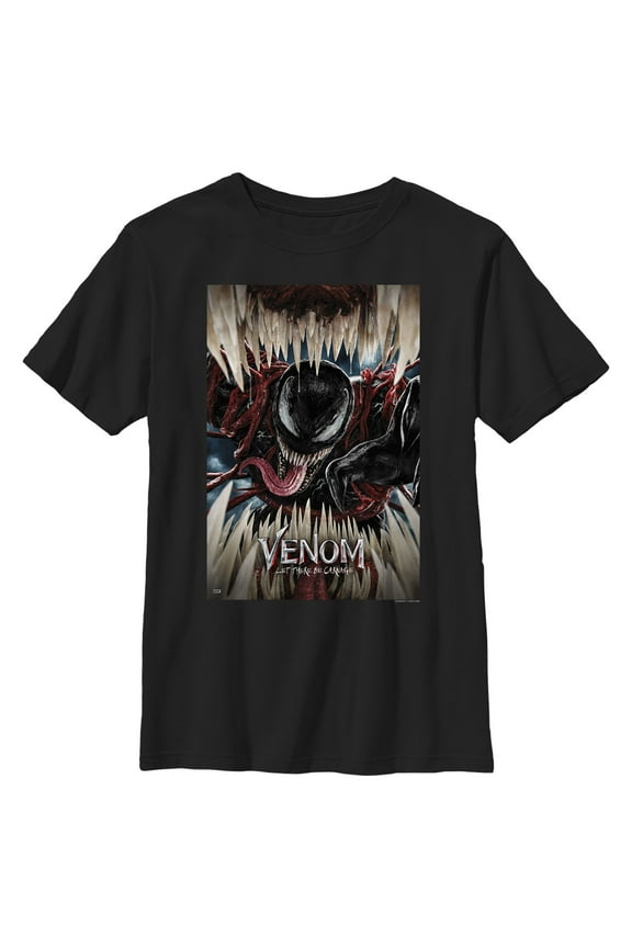 Boy's Marvel Venom: Let There be Carnage Razor Teeth Graphic Tee Black Large