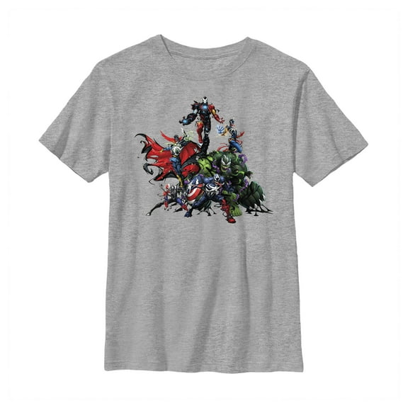 Boy's Marvel Venom The Symbiote Avengers Assembled Graphic Tee Athletic Heather Medium