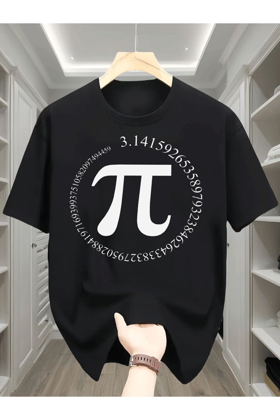 Boy's Math Geek Pi Symbol Graphic T-Shirt
