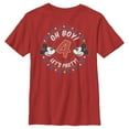 thumbnail image 1 of Boy's Mickey & Friends 4th Birthday Oh Boy Let's Party Mickey Graphic Tee Red X Large, 1 of 4