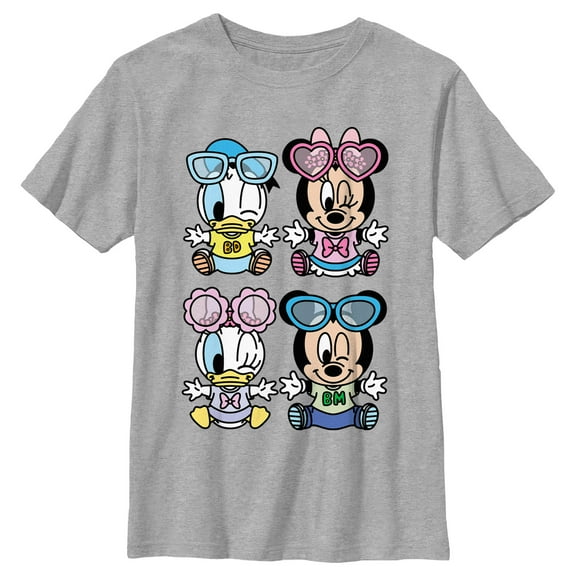 Boy's Mickey & Friends Baby Characters Graphic Tee Athletic Heather Small