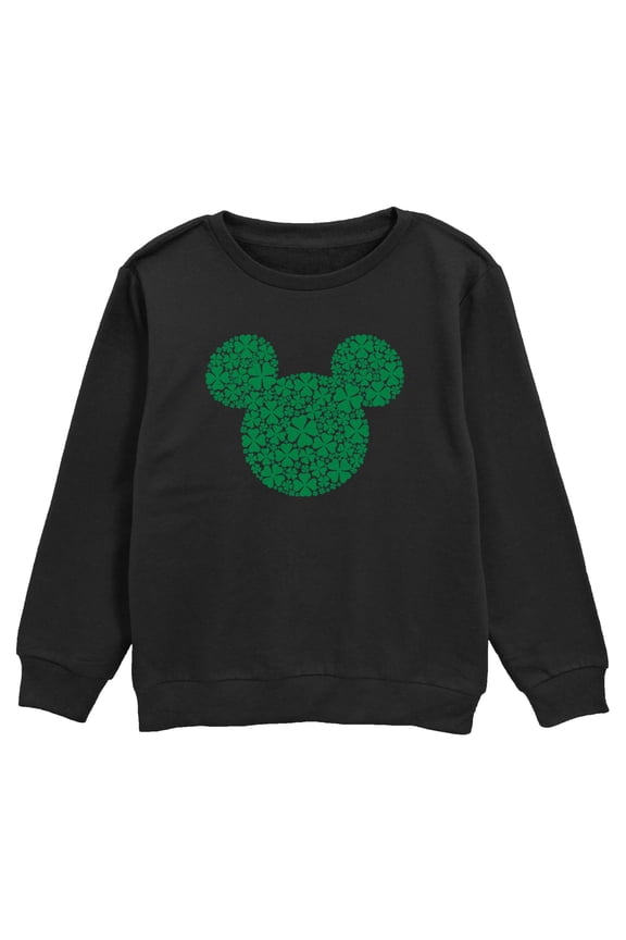 Boy's Mickey & Friends Clover Silhouette Sweatshirt