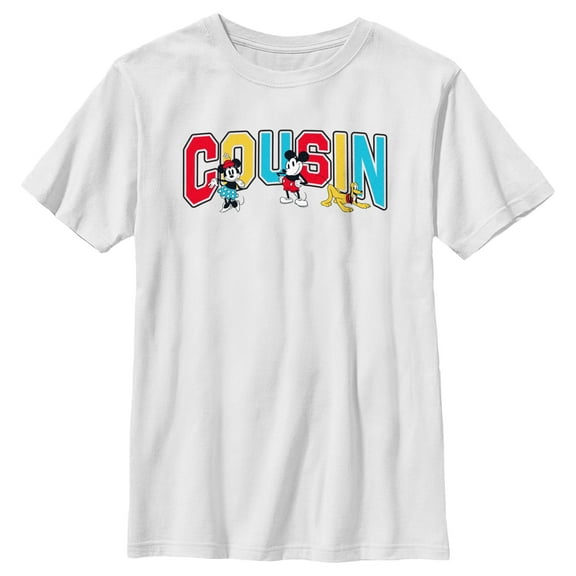 Boy's Mickey & Friends Cousin Collegiate  Graphic T-Shirt