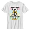 thumbnail image 1 of Boy's Mickey & Friends Cropped Portraits Crop Graphic Tee White Small, 1 of 5