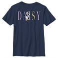 thumbnail image 1 of Boy's Mickey & Friends Daisy Duck Rainbow Name  Graphic Tee Navy Blue Large, 1 of 4