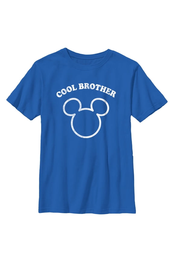 Boy's Mickey & Friends Distressed Cool Brother  Graphic T-Shirt