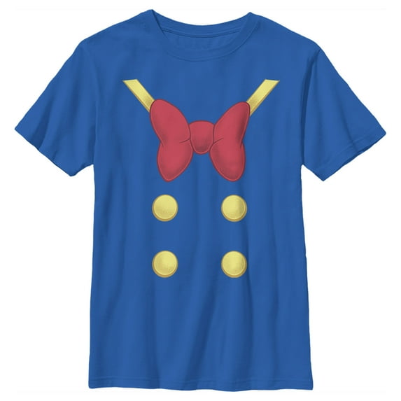 Boy's Mickey & Friends Donald Costume Graphic Tee Royal Blue X Large