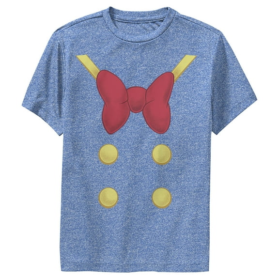 Boy's Mickey & Friends Donald Costume  Performance Graphic Tee Royal Blue Heather Medium