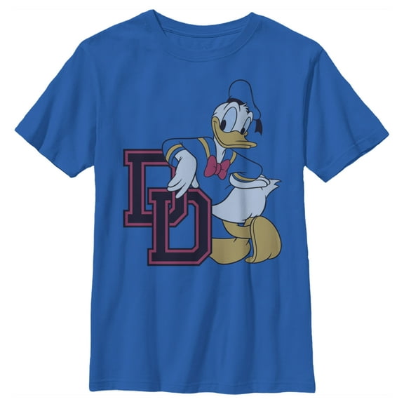 Boy's Mickey & Friends Donald Duck Athletic Club  Graphic Tee Royal Blue X Large
