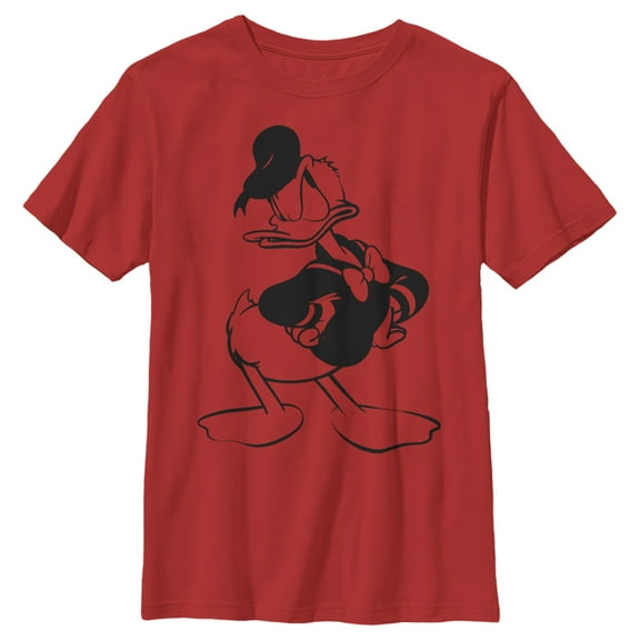 Boy's Mickey & Friends Donald Duck Sassy Grump  Graphic Tee Red X Large