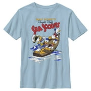 Boys Mickey & Friends Donald Duck Sea Scouts Graphic Tee Light Blue X Large
