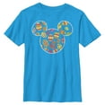 thumbnail image 1 of Boy's Mickey & Friends Easter Eggs and Mouse Ears Graphic Tee Turquoise Small, 1 of 4