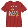 thumbnail image 1 of Boy's Mickey & Friends Fam Distressed Portrait  Graphic Tee Red Medium, 1 of 4