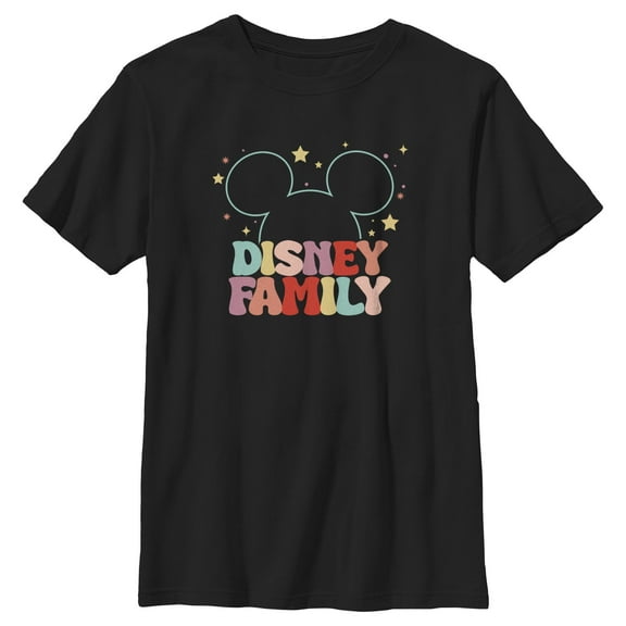 Boy's Mickey & Friends Family Colorful  Graphic T-Shirt