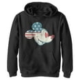thumbnail image 1 of Boy's Mickey & Friends Fourth of July Mickey Mouse Face Pull Over Hoodie Black Small, 1 of 4